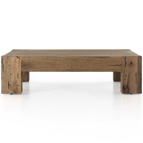 Home Fashion Abaso Coffee Table Rustic Wormwood Oak By Four Hands