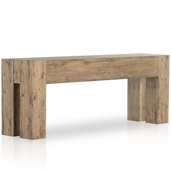 Home Fashion Abaso Console Table Rustic Wormwood By Four Hands