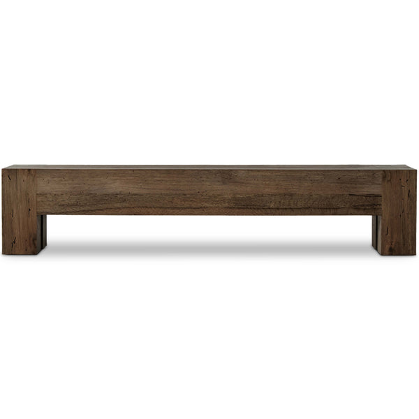 Home Fashion Abaso Large Bench Rustic Ebony By Four Hands