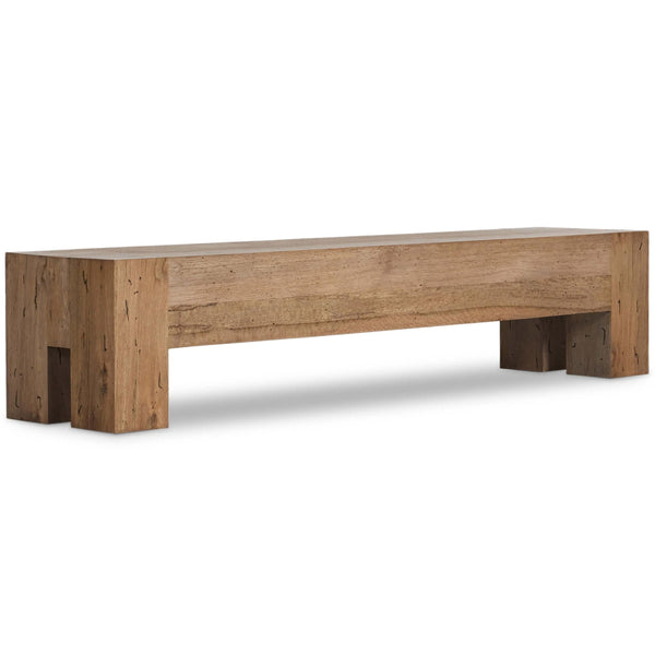 home fashion Abaso Large Bench Rustic Wormwood by Four Hands