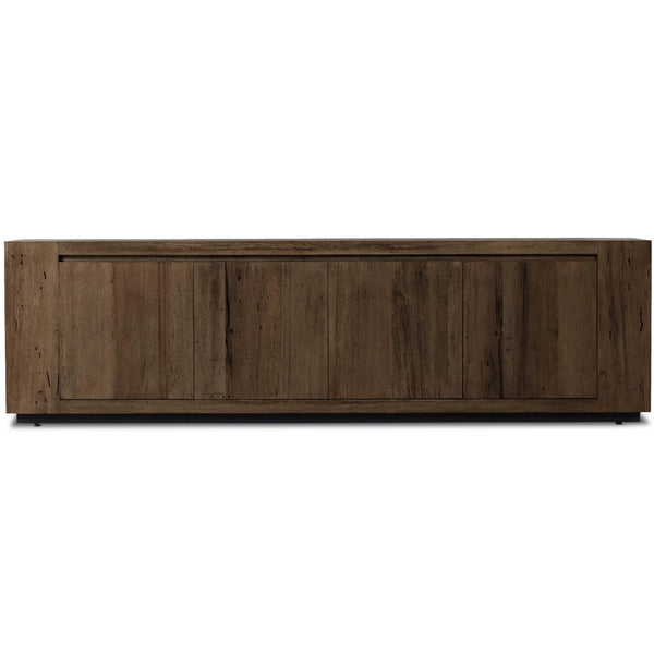 Home Fashion Abaso Media Console Rustic Ebony By Four Hands