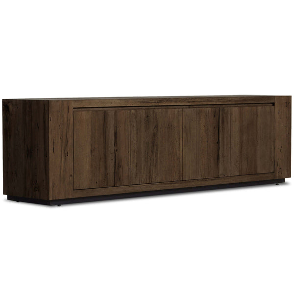 home fashion Abaso Media Console Rustic Ebony by Four Hands