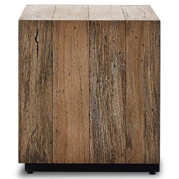 Home Fashion Abaso Nightstand Rustic Wormwood By Four Hands
