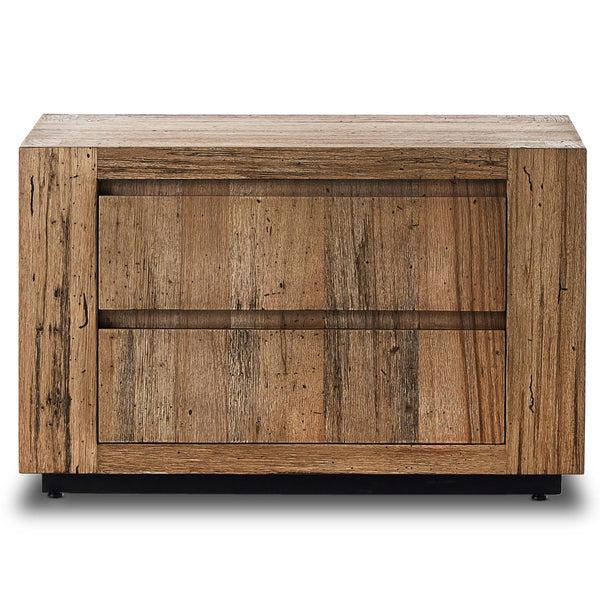 Home Fashion Abaso Nightstand Rustic Wormwood By Four Hands