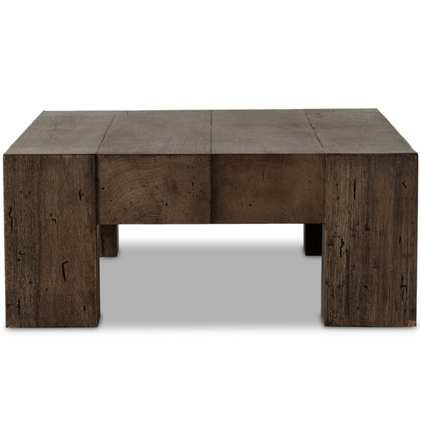 Home Fashion Abaso Rectangular Coffee Table Rustic Ebony By Four Hands