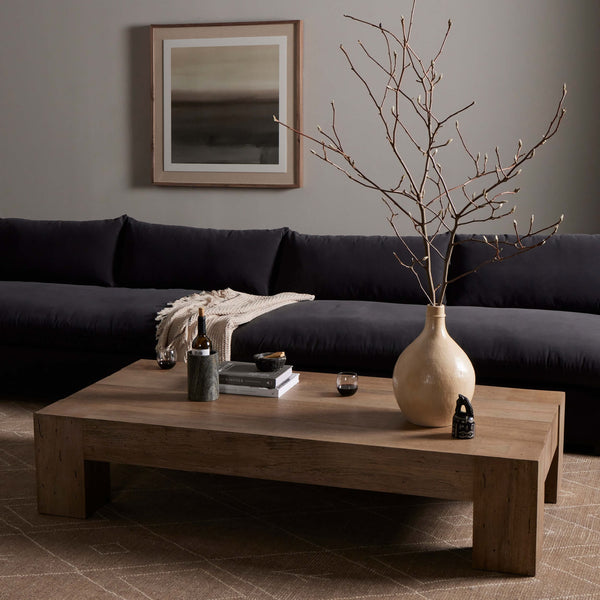 Home Fashion Abaso Rectangular Coffee Table Rustic Wormwood By Four Hands