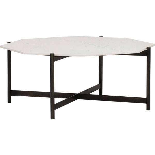 home fashion Adair Coffee Table Hammered Grey by Four Hands