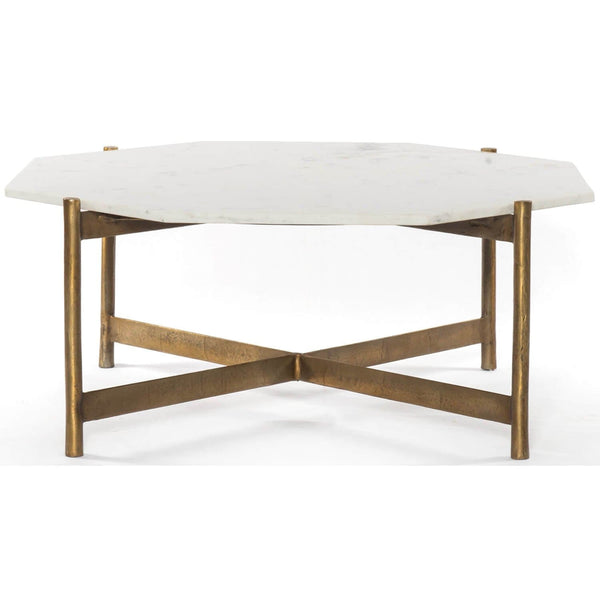 Home Fashion Adair Coffee Table Raw Brass By Four Hands