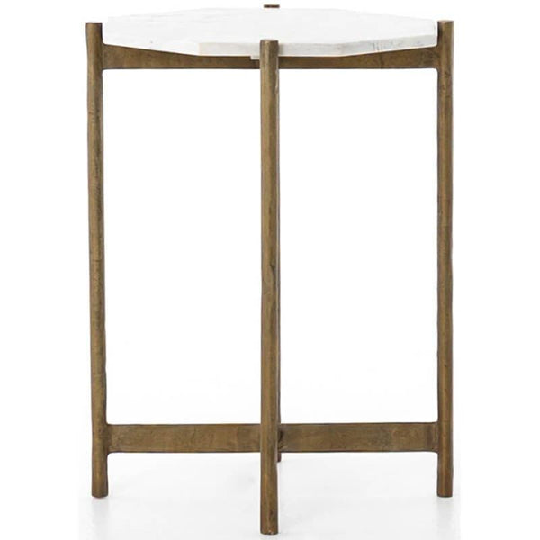 Home Fashion Adair Side Table Raw Brass By Four Hands
