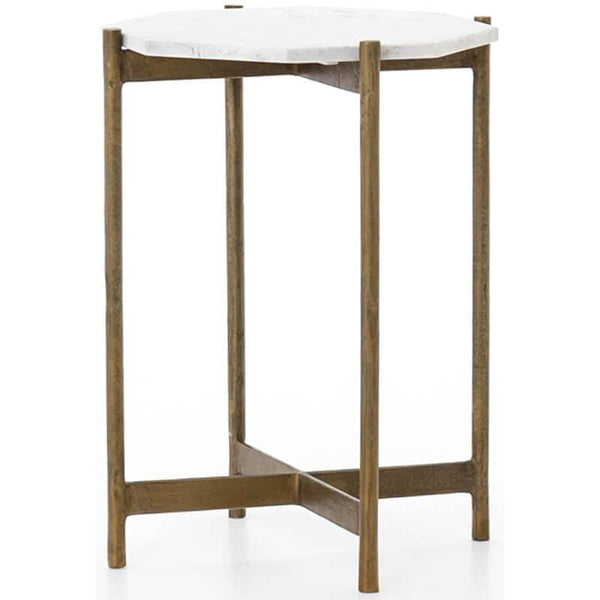 home fashion Adair Side Table Raw Brass by Four Hands