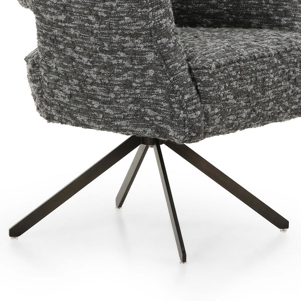 Home Fashion Adara Desk Chair Solema Charcoal By Four Hands