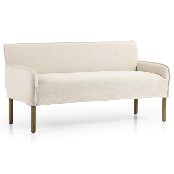 home fashion Addington Slipcover Bench Brussels Natural by Four Hands