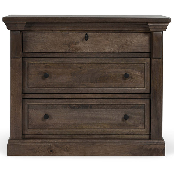 Home Fashion Adelaide 3 Drawer Nightstand Cocoa Brown