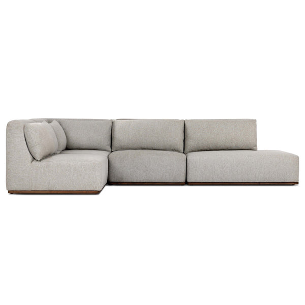 Home Fashion Adler Outdoor 4 Piece Sectional Concha Fog By Four Hands