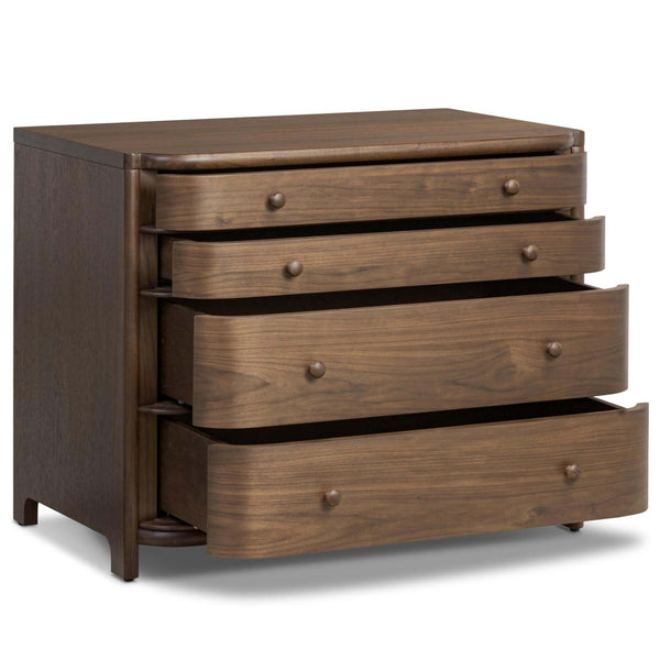 Home Fashion Agatha Nightstand Dark Brown By Amber Lewis X Four Hands