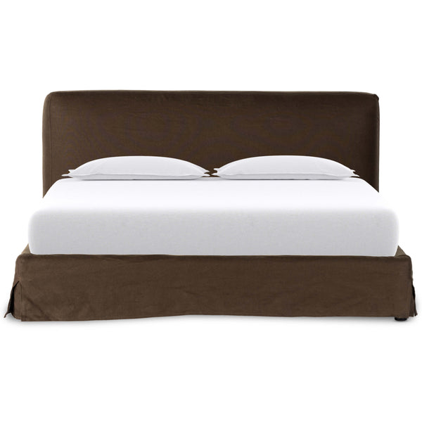 Home Fashion Aidan Slipcover Bed Brussels Coffee By Four Hands