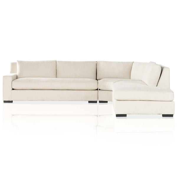 Home Fashion Albany 3 Piece Sectional Alcott Fawn By Four Hands