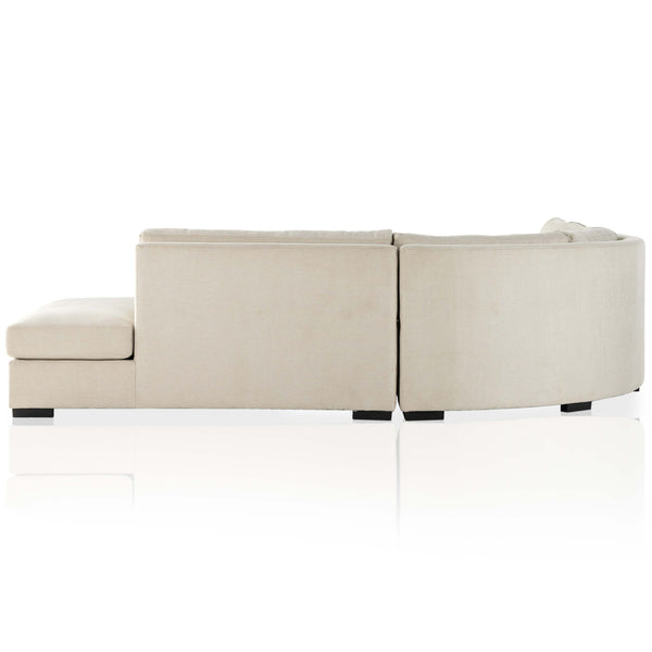 Home Fashion Albany 3 Piece Sectional Alcott Fawn By Four Hands