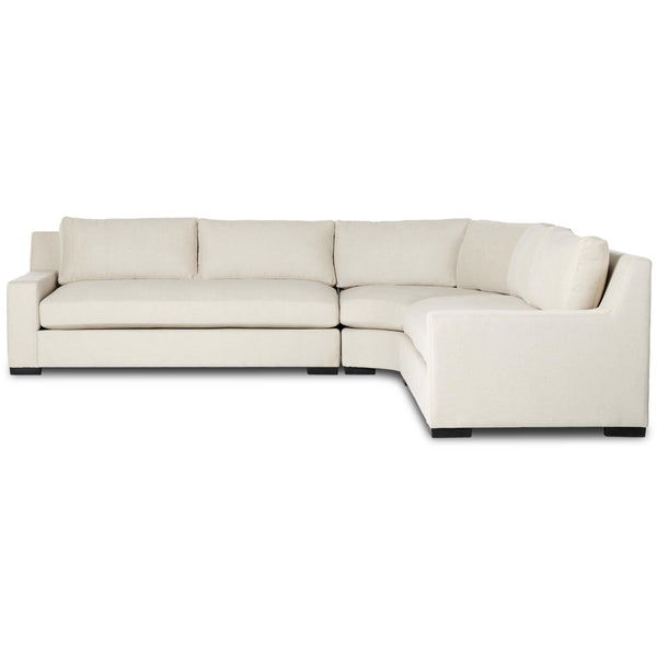 Home Fashion Albany 3 Piece Sectional Alcott Fawn By Four Hands