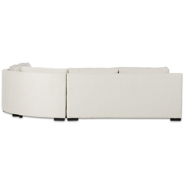 Home Fashion Albany 3 Piece Sectional Alcott Fawn By Four Hands