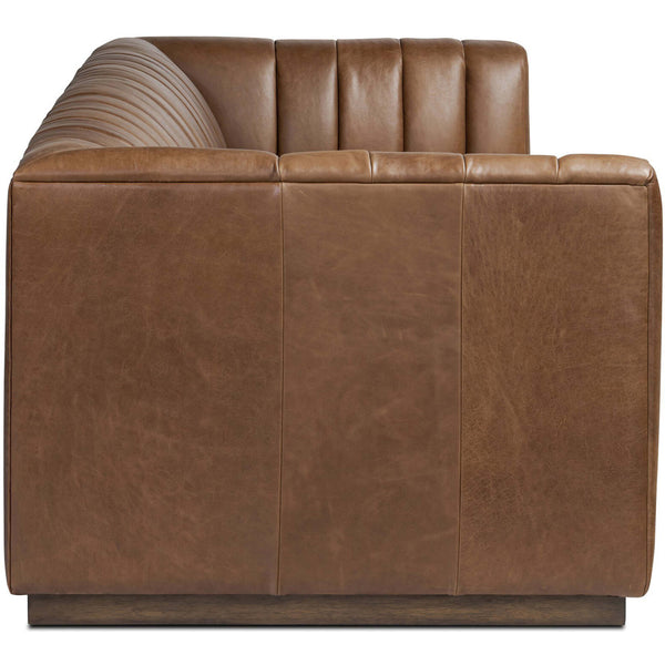 Home Fashion Alec Leather Sofa Dulane Mahogany By Four Hands
