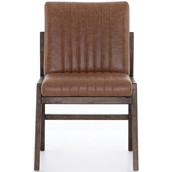 Home Fashion Alice Leather Dining Chair Sonoma Chestnut Set Of 2 By Four Hands