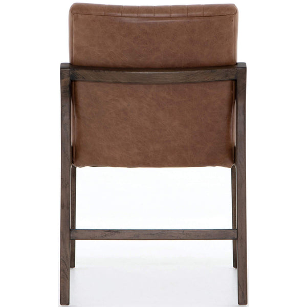 Home Fashion Alice Leather Dining Chair Sonoma Chestnut Set Of 2 By Four Hands