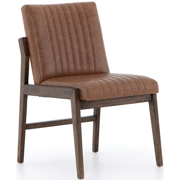 home fashion Alice Leather Dining Chair Sonoma Chestnut Set of 2 by Four Hands