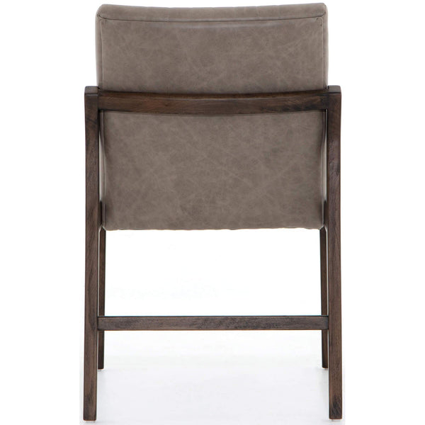 Home Fashion Alice Leather Dining Chair Sonoma Grey Set Of 2 By Four Hands