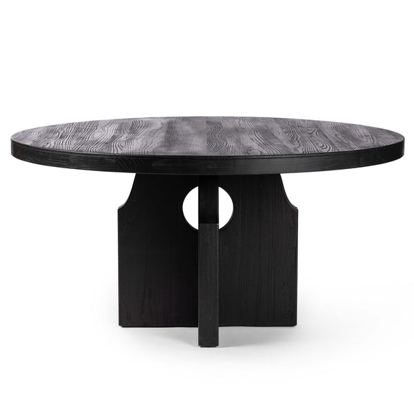Home Fashion Allandale Round Dining Table Black By Four Hands
