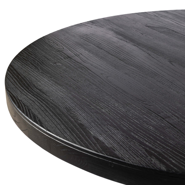 Home Fashion Allandale Round Dining Table Black By Four Hands