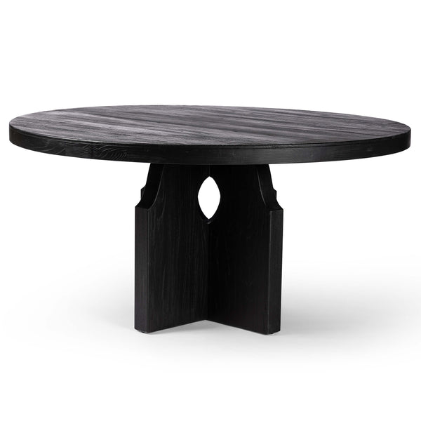 home fashion Allandale Round Dining Table Black by Four Hands