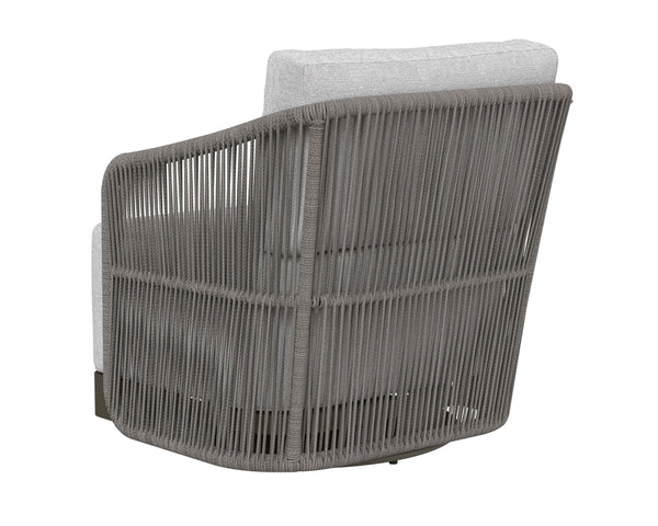 Home Fashion Allariz Outdoor Swivel Chair Gracebay Light Grey