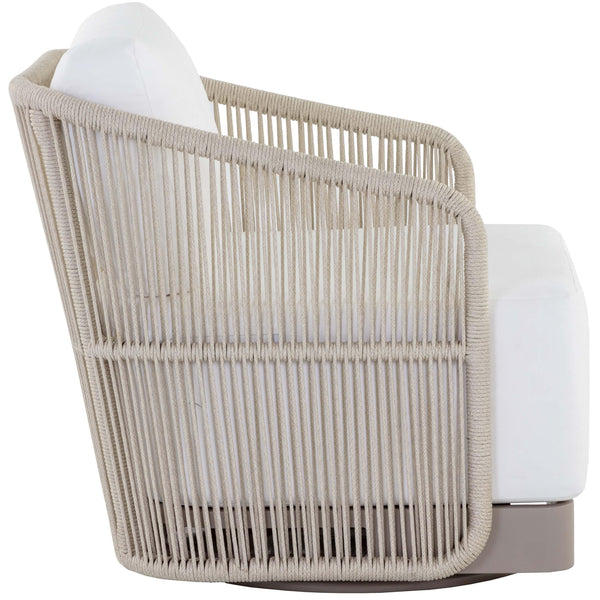 Home Fashion Allariz Outdoor Swivel Chair Stinson White