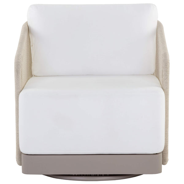 Home Fashion Allariz Outdoor Swivel Chair Stinson White