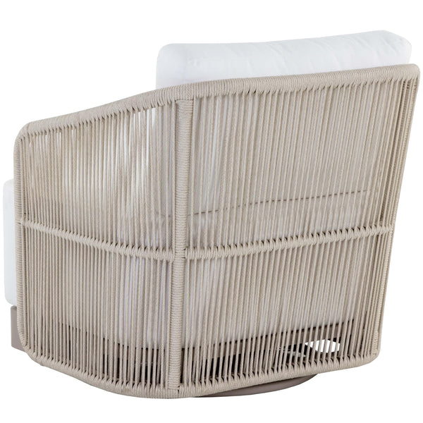 Home Fashion Allariz Outdoor Swivel Chair Stinson White