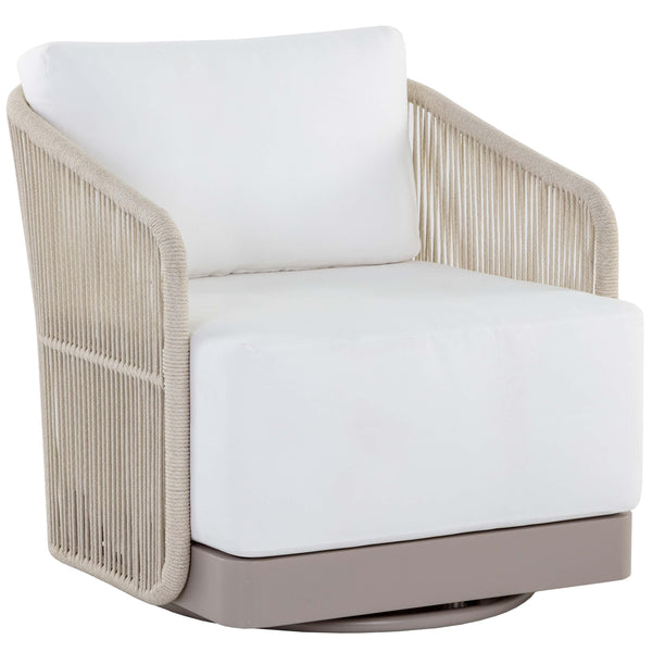 home fashion Allariz Outdoor Swivel Chair Stinson White
