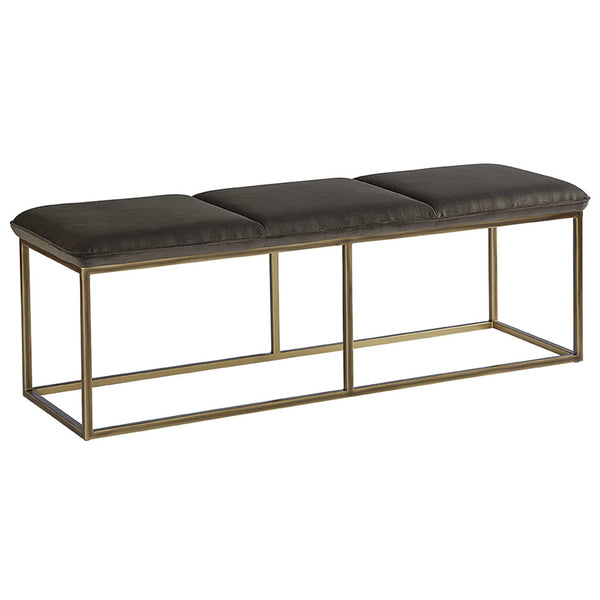 Home Fashion Alley Bench Piccolo Pebble/Rustic Bronze
