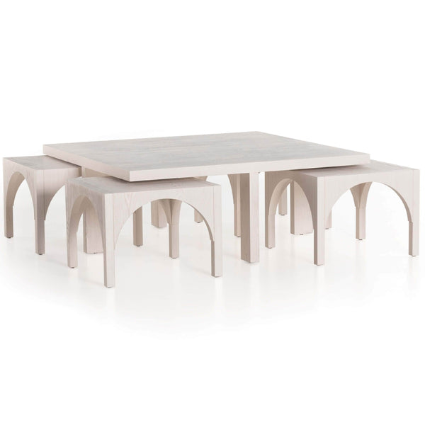 Home Fashion Amara Coffee Table W/Nesting Arch By Four Hands