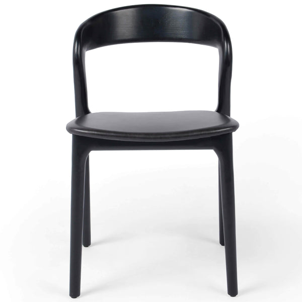 Home Fashion Amare Leather Dining Chair Sonoma Black Set Of 2 By Four Hands