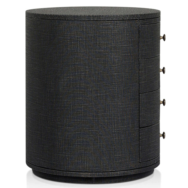 Home Fashion Amelia Oval Nightstand Black By Four Hands