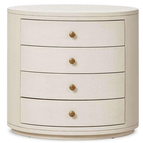 Home Fashion Amelia Oval Nightstand Ivory By Four Hands