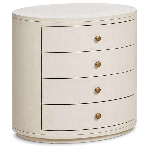 home fashion Amelia Oval Nightstand Ivory by Four Hands