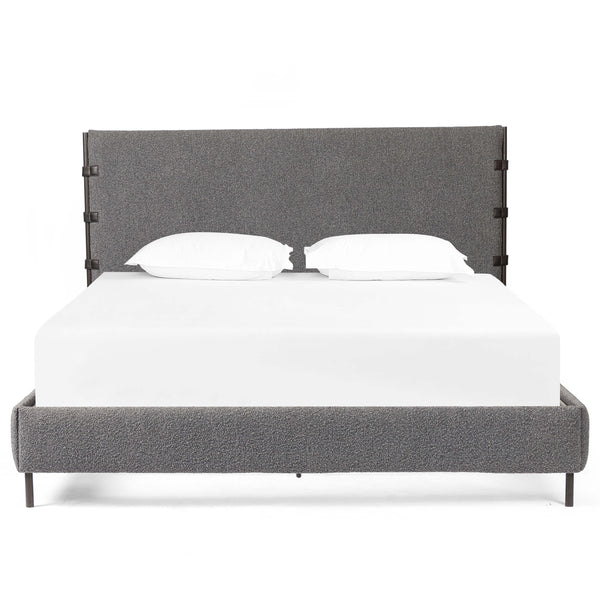 Home Fashion Anderson Bed Knoll Charcoal By Four Hands