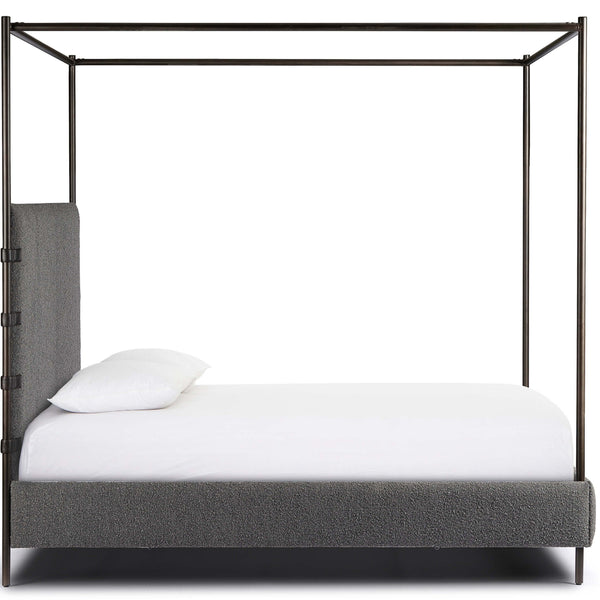 Home Fashion Anderson King Canopy Bed Knoll Charcoal By Four Hands