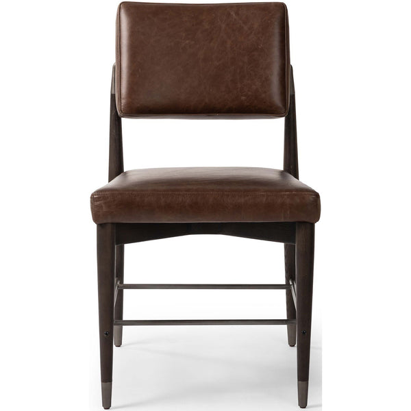 Home Fashion Anton Leather Dining Chair Havana Brown Set Of 2 By Four Hands