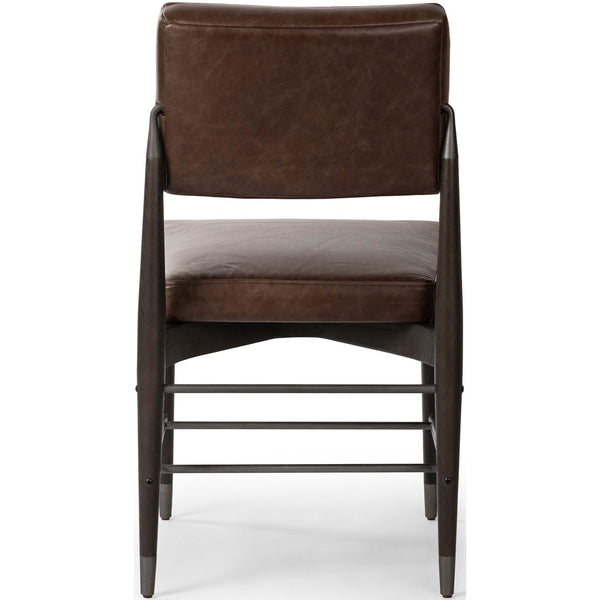 Home Fashion Anton Leather Dining Chair Havana Brown Set Of 2 By Four Hands