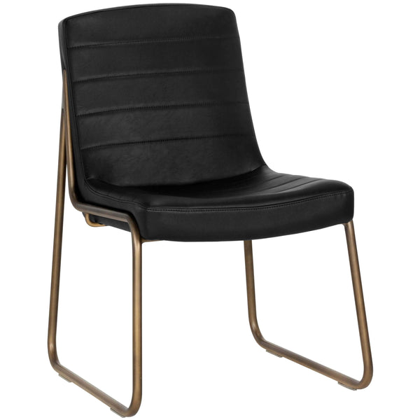 home fashion Anton Side Chair Vintage Black Set of 2