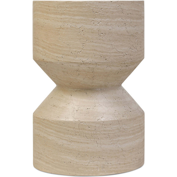 Home Fashion Ara End Table Sand Striae By Four Hands