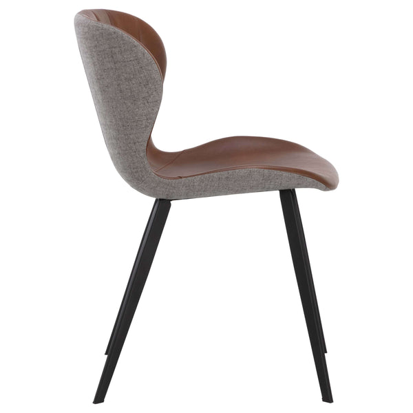 Home Fashion Arabella Dining Chair Bravo Cognac/November Grey Set Of 2